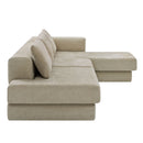 L-Shaped Modular Sofa With Double Layer Cushion by HouseOfZazla