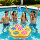 Inflatable Tic-Tac-Toe Pool Game Set with 7 Balls