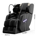 Massage Chair Recliner With Zero Gravity, Full Body Air Pressure - Black by HouseOfZazla