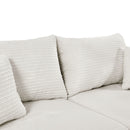 Modern Style Loveseat Sofa Sectional Sofa Couch With Storage Space, A Movable Ottoman, Two USB Ports, Two Cup Holders, A Phone Holder For Living Room by HouseOfZazla