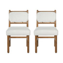 Fabric Upholstered Dining Chairs, Set of 2