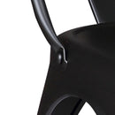 Set of 4 Stackable Metal Dining Chairs by HouseOfZazla