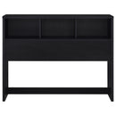 Westpark 49-inch Queen Bookcase Headboard Black
