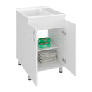 Demolotion Utility Sink Cabinet with Dual Compartments and Storage by HouseOfZazla