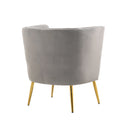 Accent Chair, leisure single chair with Golden feet