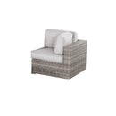 Wicker Sectional Seating Group With Cushions by Unique Piece Furniture