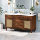 Bathroom Vanity With Sink, 5 Legs, Soft Close Drawers by HouseOfZazla