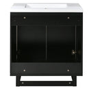 Bathroom Vanity Set With Sink, Combo Cabinet, Bathroom Storage Cabinet, Solid Wood Frame by HouseOfZazla