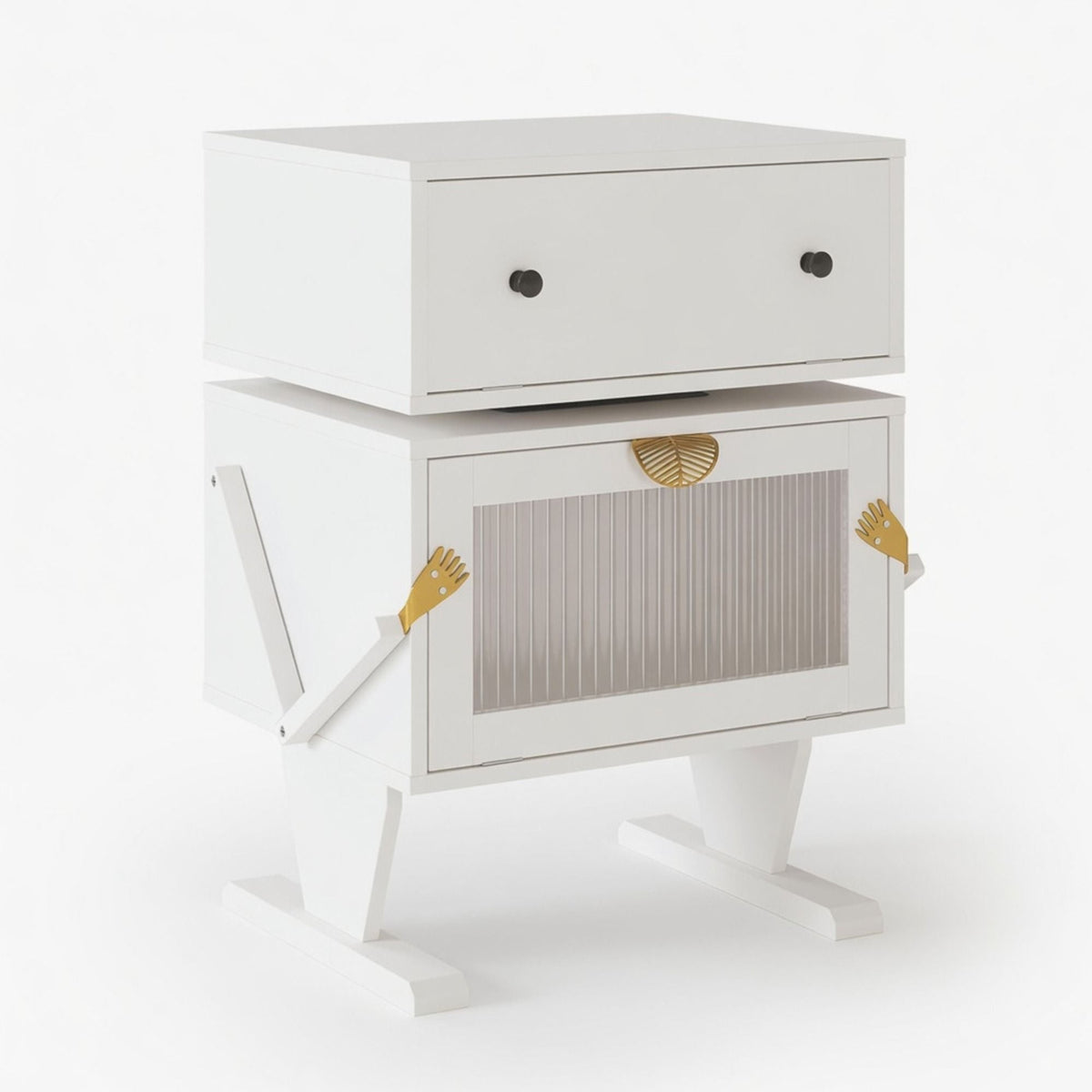 Robot LED Nightstand With 360° Rotating Drawer, photo 8 of 40