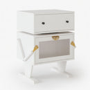 Robot LED Nightstand With 360° Rotating Drawer by HouseOfZazla