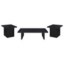 Max 3-piece Rectangular Coffee and End Table Set Black