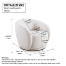 Swivel Accent Upholstered Barrel Chair