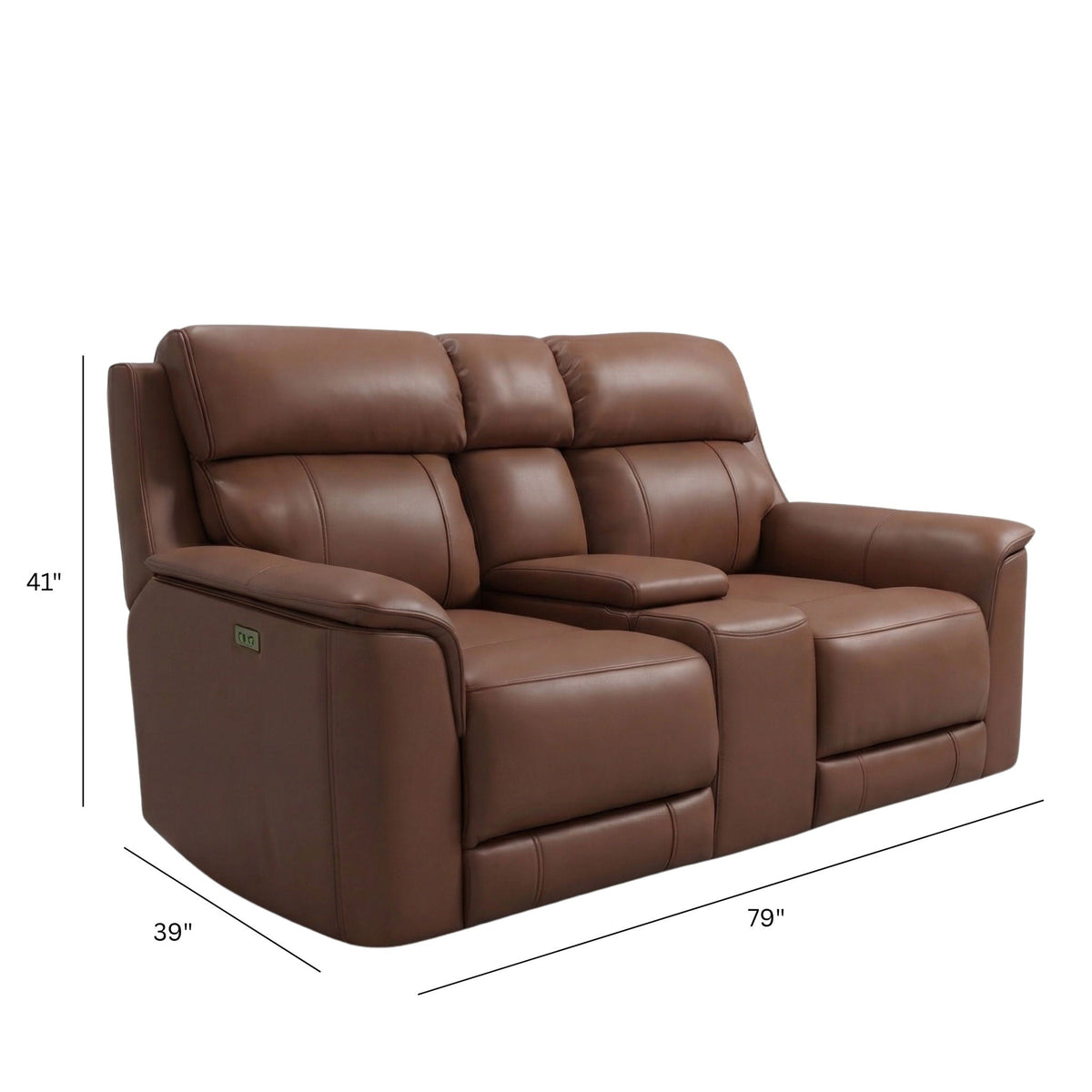 Oslo - Dual Power Reclining Loveseat With Console, photo 6 of 24