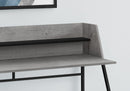 Computer Desk for Home Office with Marble Look and Storage Shelves by HouseOfZazla