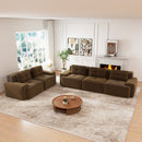 Modular Deep-Seat Sofa Set