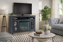 Fireplace TV Stand For TVs Up To 80" - Blue by HouseOfZazla