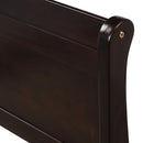 Platform Bed Frame Mattress Foundation Sleigh Bed With Headboard / Footboard / Wood Slat Suppor by HouseOfZazla