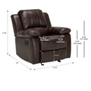 Charlotte - Glider Recliner With Classic Style by HouseOfZazla