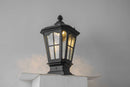 Garden Post Light Black Aluminum Outdoor Column Light