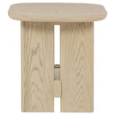 Kailani 2-piece Coastal Coffee and End Table Set Beige Oak