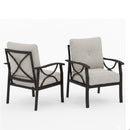 All-Weather Armchairs With Cushions, Modern Sculptural Design (Set of 2) by HouseOfZazla