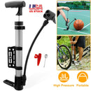 Mini Bike Pump Portable Bicycle Tire Inflator Ball Air Pump w/ Mount Frame For Mountain Road Bike by GBruno Store