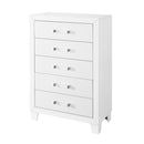 OMODA White 5 Drawer Modern Chest
