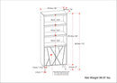 Jager - Bookshelf With Doors - Natural