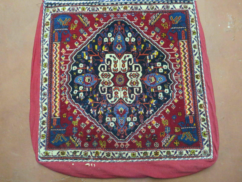 2'X 4' Antique Handmade Turkish Floral Oriental Wool Rug Pillow Case Cushion