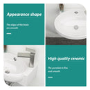 Modern Aesthetic Rectangle Wall Mount Bathroom Sink With Single Faucet Hole