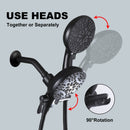 High Pressure 3-Way Rainfall Combo Showerhead