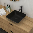 Artistic Vessel Sink With Faucet And Pop Up Drain - Matte Black by HouseOfZazla
