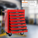 Rolling Metal Tool Chest With Drawers, Steel Storage Cabinet With Ball Bearing Slides by HouseOfZazla