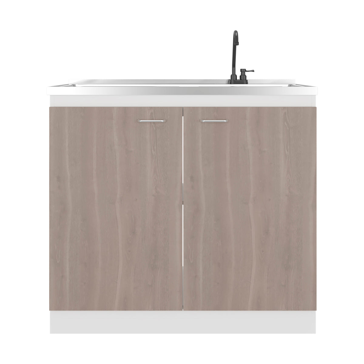 Salento Freestanding Sink, Double Door Cabinet, Two Shelves, photo 7 of 10