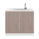 Salento Freestanding Sink, Double Door Cabinet, Two Shelves by HouseOfZazla