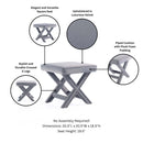 Abigail - Accent Bench With Piped Cushion by HouseOfZazla