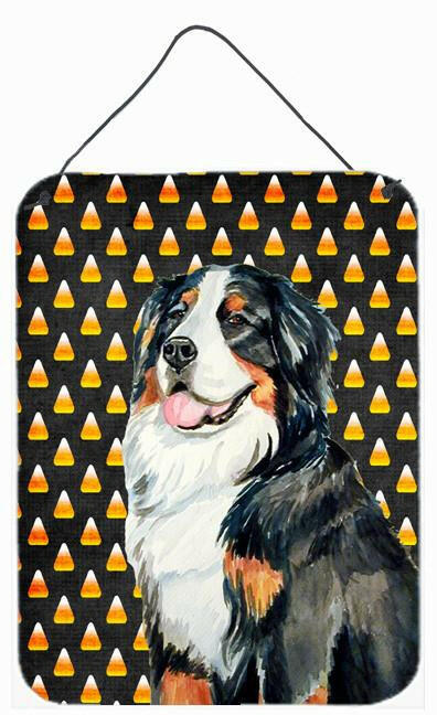 Bernese Mountain Dog Candy Corn Halloween Portrait Wall or Door Hanging Prints