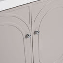 Modern Freestanding Bathroom Vanity With Soft Close Cabinet Doors by HouseOfZazla