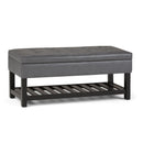 Cosmopolitan - Storage Ottoman Bench With Open Bottom