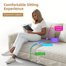 Deep Seat Convertible Sofa With Soft Pillows And Ottomans by HouseOfZazla