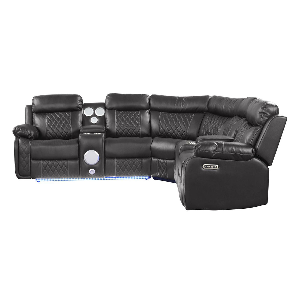 Lacrosse - Power Reclining Sectional Sofa, photo 2 of 23
