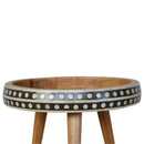 Small Patterned Nordic Style End Table by Unique Piece Furniture