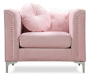 Contemporary Sloped Arm Chair