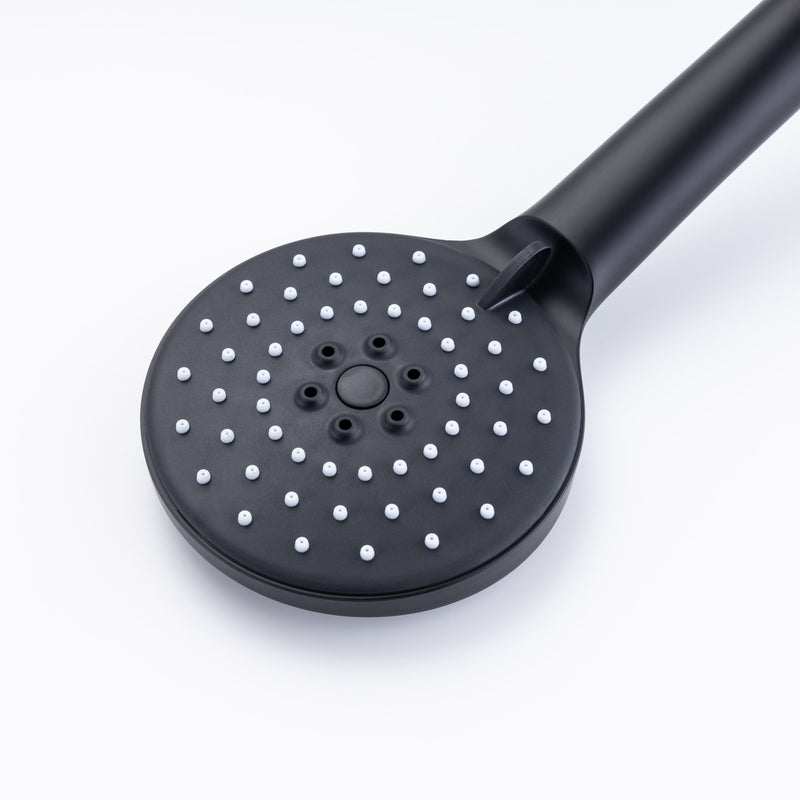 3 Hole Wall Mount Widespread Bathroom Waterfall Bathtub Faucet Mixer Taps with Hand Shower