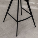 Porth - 28.25" Fabric Kitchen Counter Height Stools (Set of 2) - Orange by HouseOfZazla