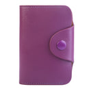 Credit Card Holder Wallet PU Leather Snap Closure Purse Accordion Case with 12 Pcs Card Slots