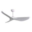 Indoor Ceiling Fan Without Light, 6 Speeds Reversible DC Motor, 3 ABS Blade Ceiling Fan White For Bedroom - White by Unique Piece Furniture