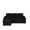 83.5" Convertible Sleeper Combo Sofa, Convertible Sofa Bed Polyester Pullout Bed with Storage Recliner and Cup Holder for Living Room, Tight Spaces