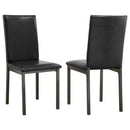 Upholstered Side Chair (Set of 2) - Black