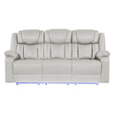 Challenger - LED Power Recliner Sofa